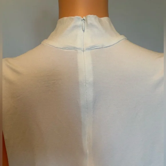 Chico's Cream Sleeveless Mock Neck Tank Top - Picture 3 of 4